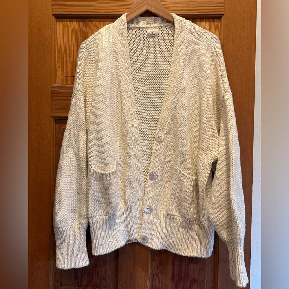 Babaa No16 Natural Cotton Cardigan